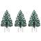 3ct. Pre-Lit Alexa Enabled Pathway Artificial Christmas Tree Set